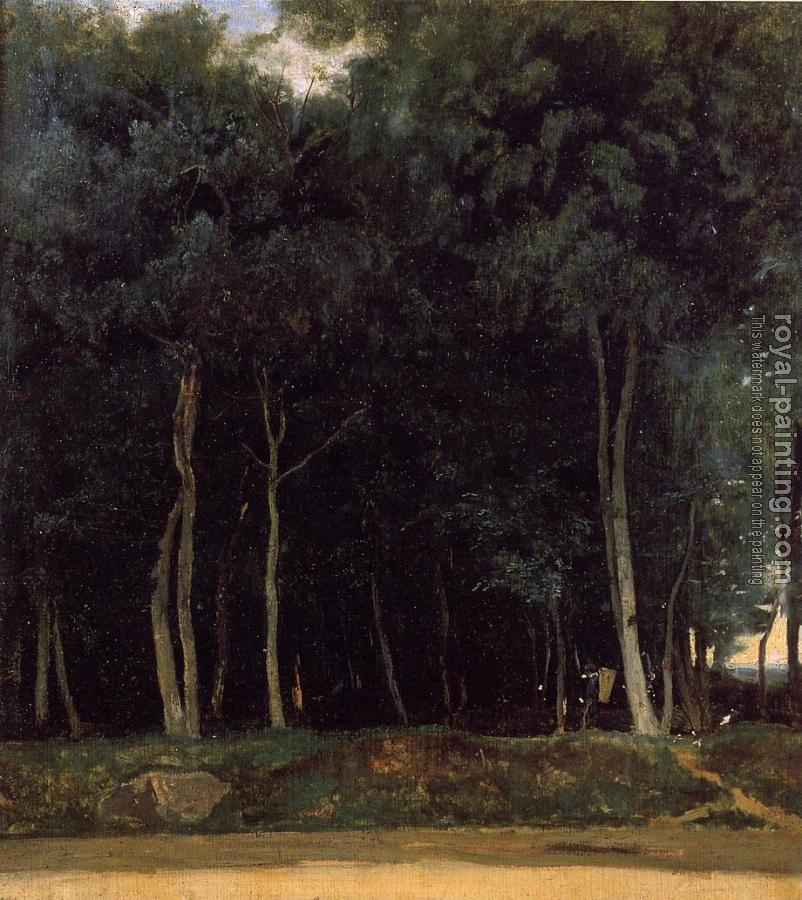 Jean-Baptiste-Camille Corot : Fontainebleau, the Bas-Breau Road
